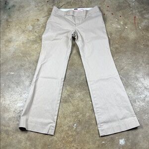 GAP Light Khaki Striped  Flare Pants low/mid rise Y2K
Size: 6